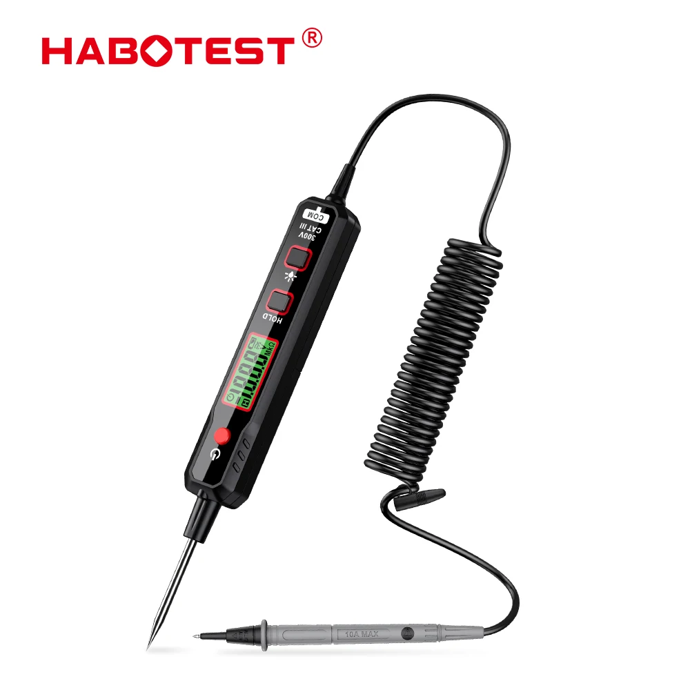 HABOTEST HT86B Pen Type Digital Multimeter Voltage Tester for Measuring AC/DC Voltmeter Resistance Diode Capacitance Tester