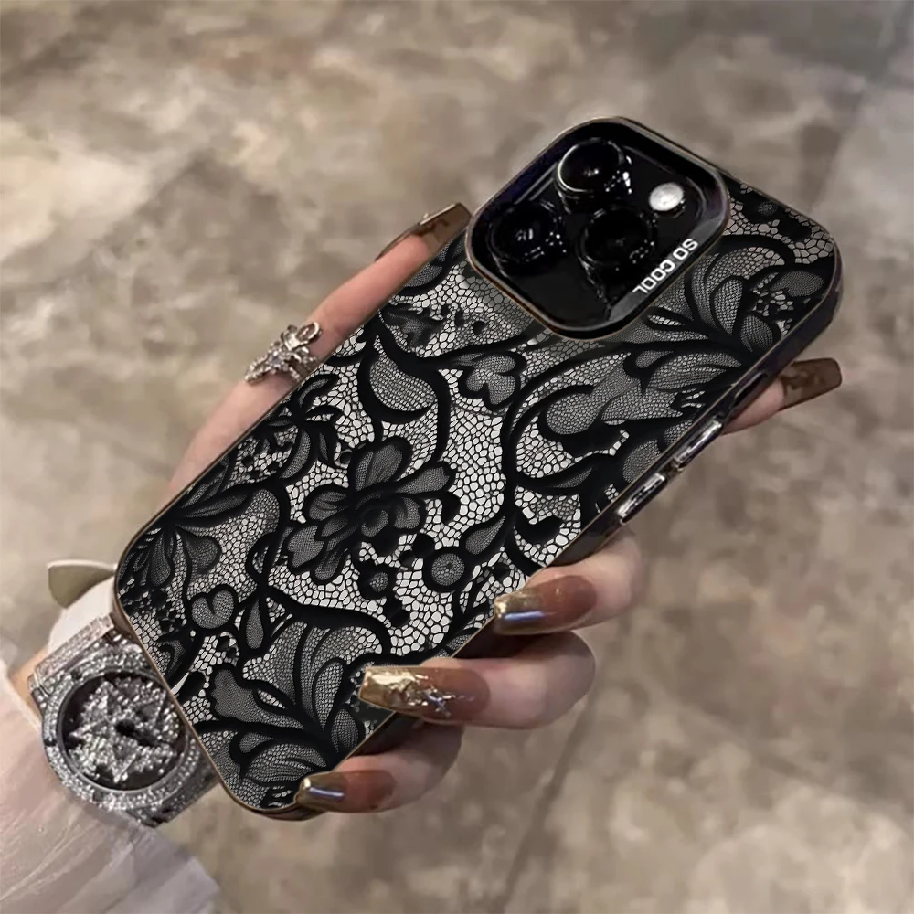 Spitzenblumen-Handyhülle für Xiaomi Redmi Note 17 Pro Max Hüllen Redmi Mi 11 Lite 5G 12 14 15 14T 15T 13T Pro Drop Coque Coque – Detail 2