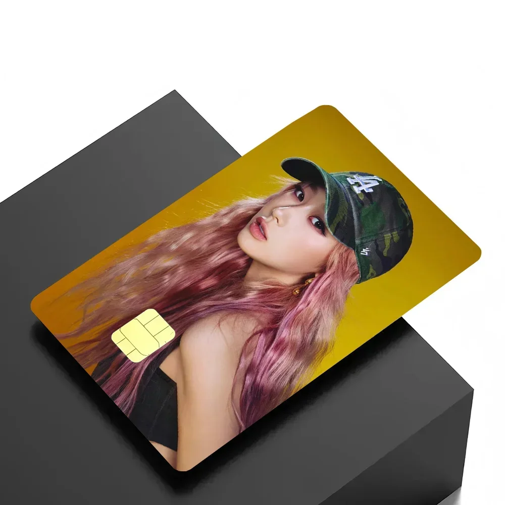 

Kpop Gi-se-lle Hot Stickers Holographic Sticker Film Skin Cover For Credit Debit Card