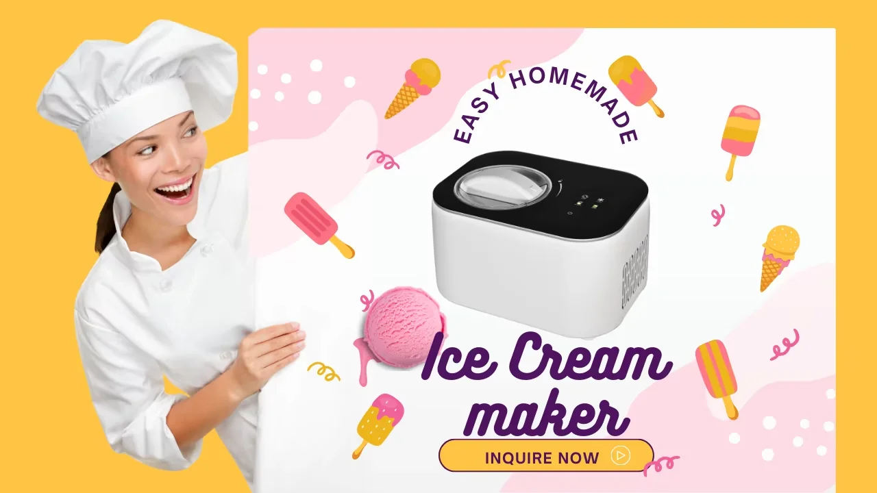 Touch Screen Control ETL Ice Cream Maker