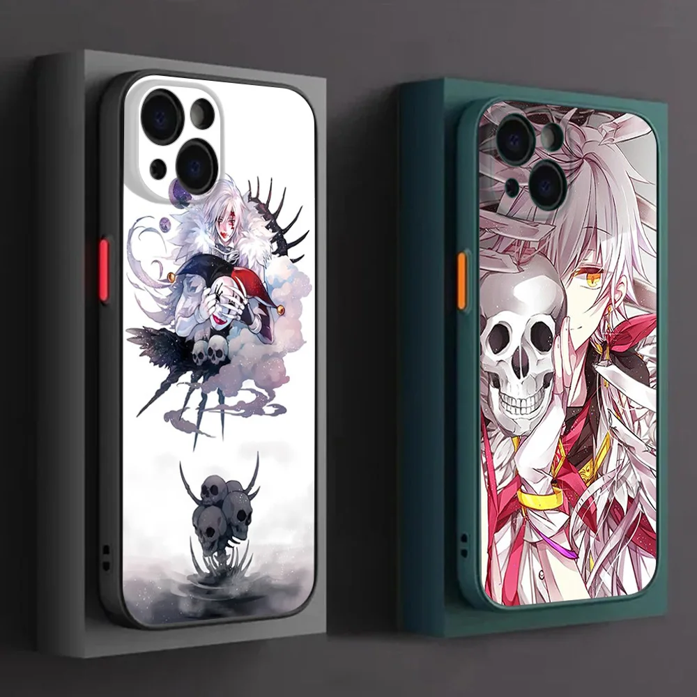 Phone Case For iPhone 16ProMax 15 14 7 8 16 Plus 13 12 Mini 11 XR X XS SE D. GRAY MAN Anime Translucent Matte Soft Back Cover