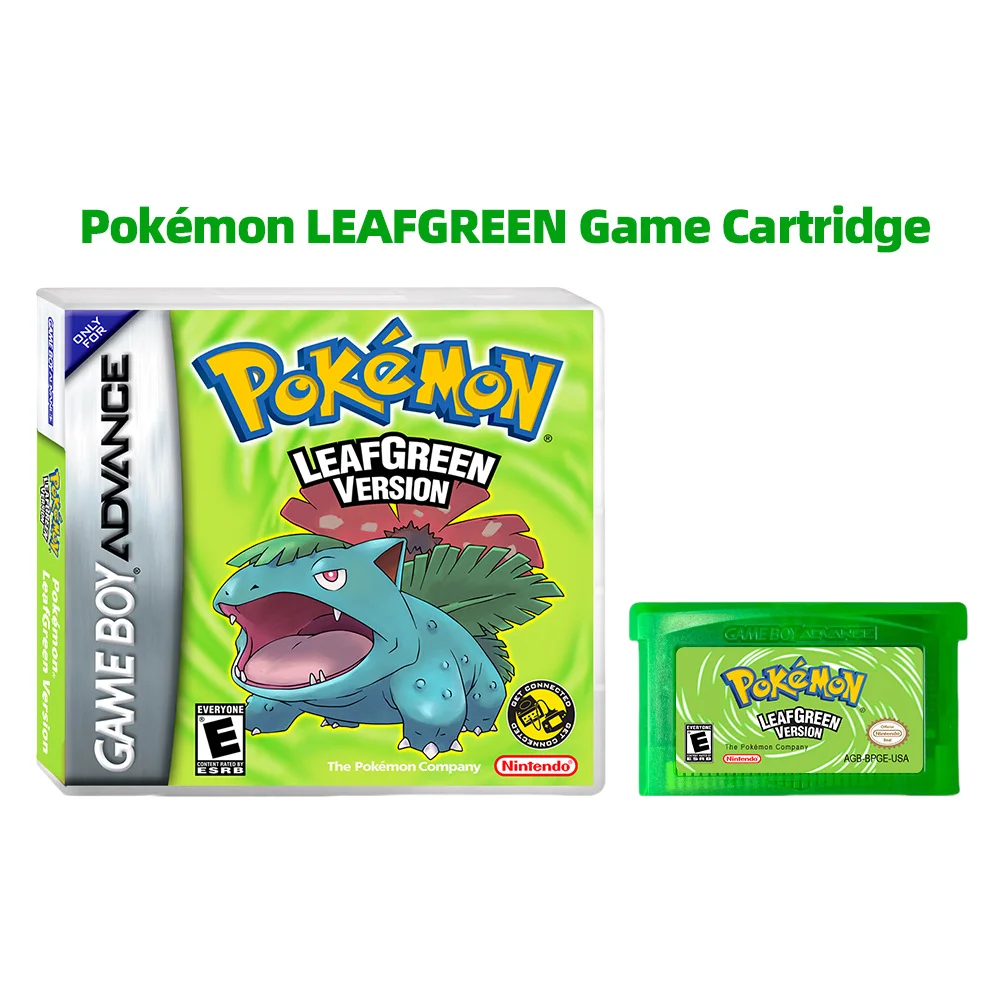 New GBA RTC 32Mbit+1Mbit Flash Game Cartridge Pokemon Classic Series Emeralds Ruby Sapphire FireRed LeafGreen Collection Gifts