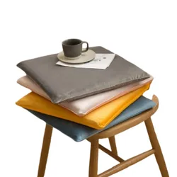 Inyahome Futon Seat Cushion Tatami Meditation Mat Rebound Square Memory Foam Chair Pad Zabuton Home Office Chair Cushions Pad