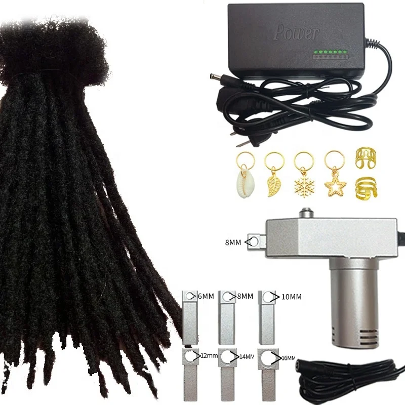 

New Dreadlocks Machine Hair Braiding Dread Machine Instant Loc Dreadlocks Hair Making Machine Set for Curly or Africa Hair