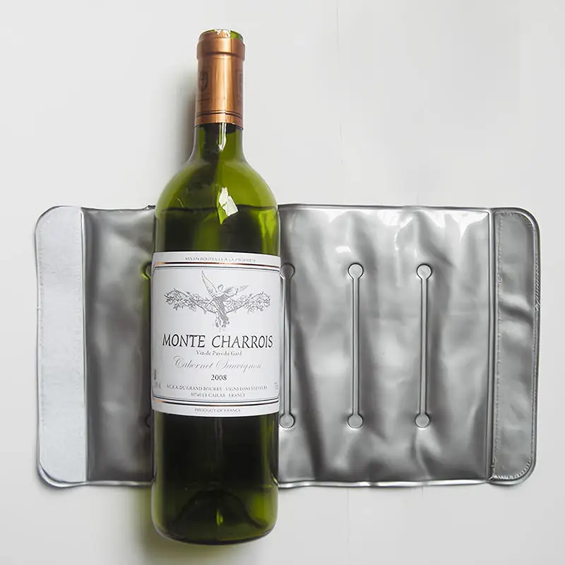 Portable Gel Wine Cooler Sleeve Champagne Beer Bottle Chiller Ice Bag Picnic Party BBQ Camping Travel BYOB Drink Gift Barware