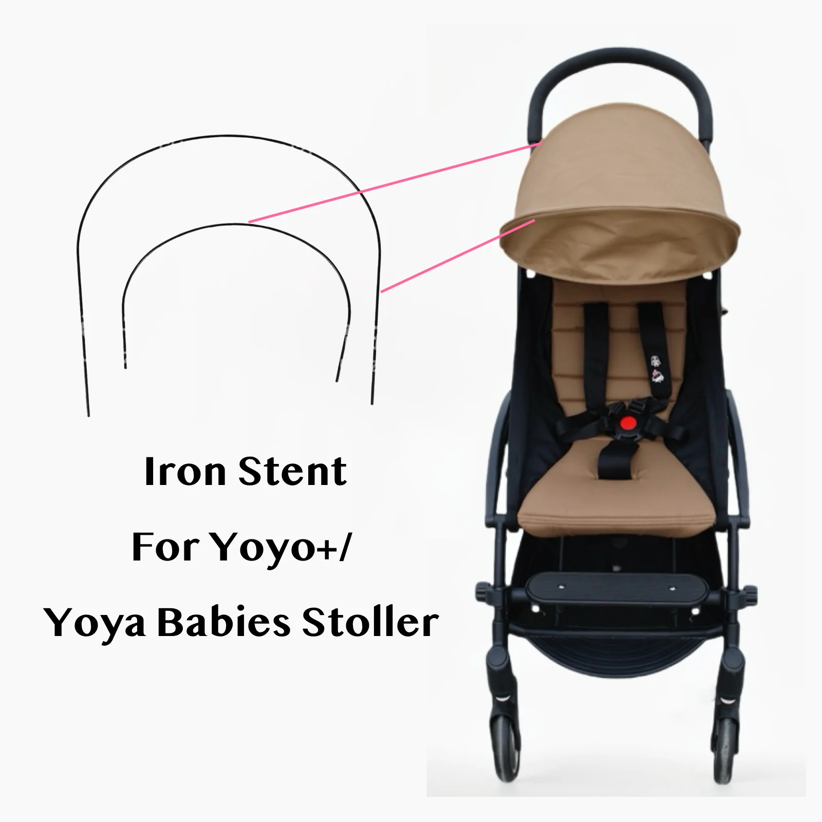 2 Teile/satz Eisen Stent für Babyzen Yoyo Yoya Vovo Kinderwagen Eisen Infant Kinderwagen Top Abdeckung Halterung Rack