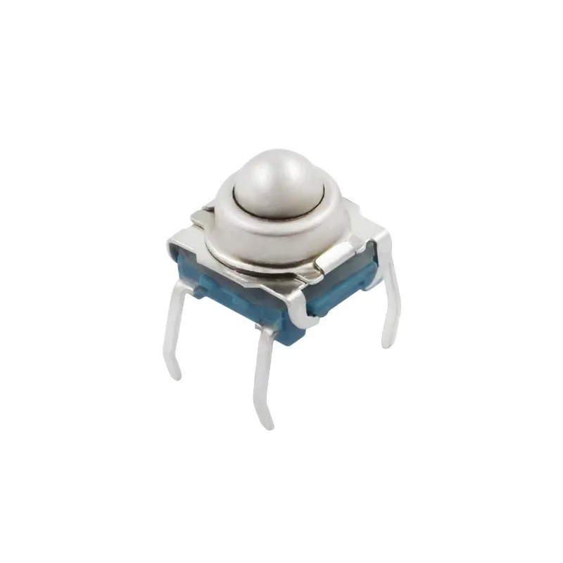 10 PCS TS-F007 7*7 Metal Steel Ball Reset Switch DIP Type 4 Pin Tactile Switch