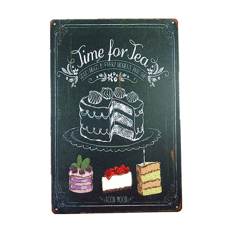 Shabby Chic Metal Tin Signs BBQ Beer Coffee Man Cave Pub Home Decor Craft Wall Painting Shabby Chic