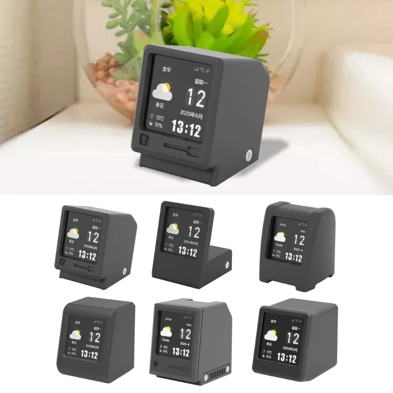 Digital Clock Wireless Thermometer Hygrometer Brightness Adjustable Desktop Decoration CoolGadgetGift