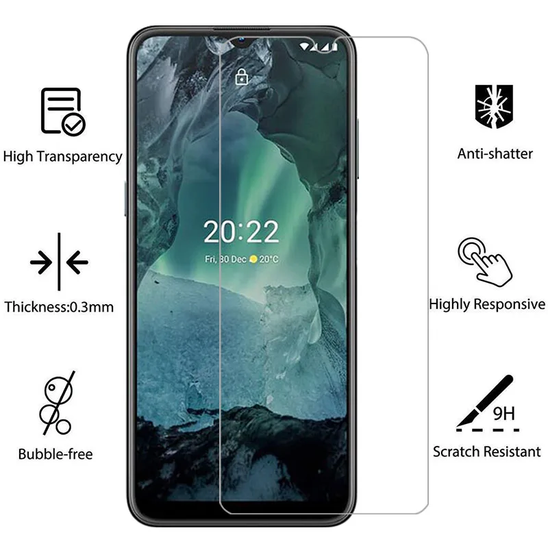 حافظة هاتف لهاتف نوكيا g21 g22 g42 5g من الزجاج المقسى على nokiag21 nokiag22 nokiag42 g 21 22 42 21g 22g 42g 5 g الغطاء الخلفي 360 noki
