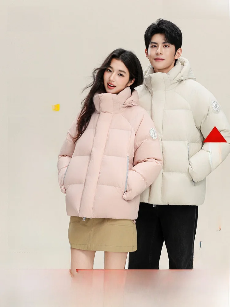 

Мужская куртка Snow Flng Spring 2026 из нейлоновой ткани с 95% пуховым наполнителем, повседневная, теплая, модная, для пар, в городском стиле, для отдыха