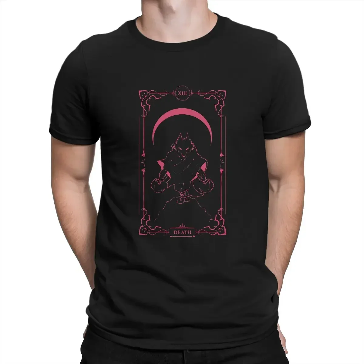 The Last Wish Short Sleeve Tees Classic Tops Novelty Tarot Death Men O Neck 100% Cotton T Shirts Puss In Boot heavyweight 2024