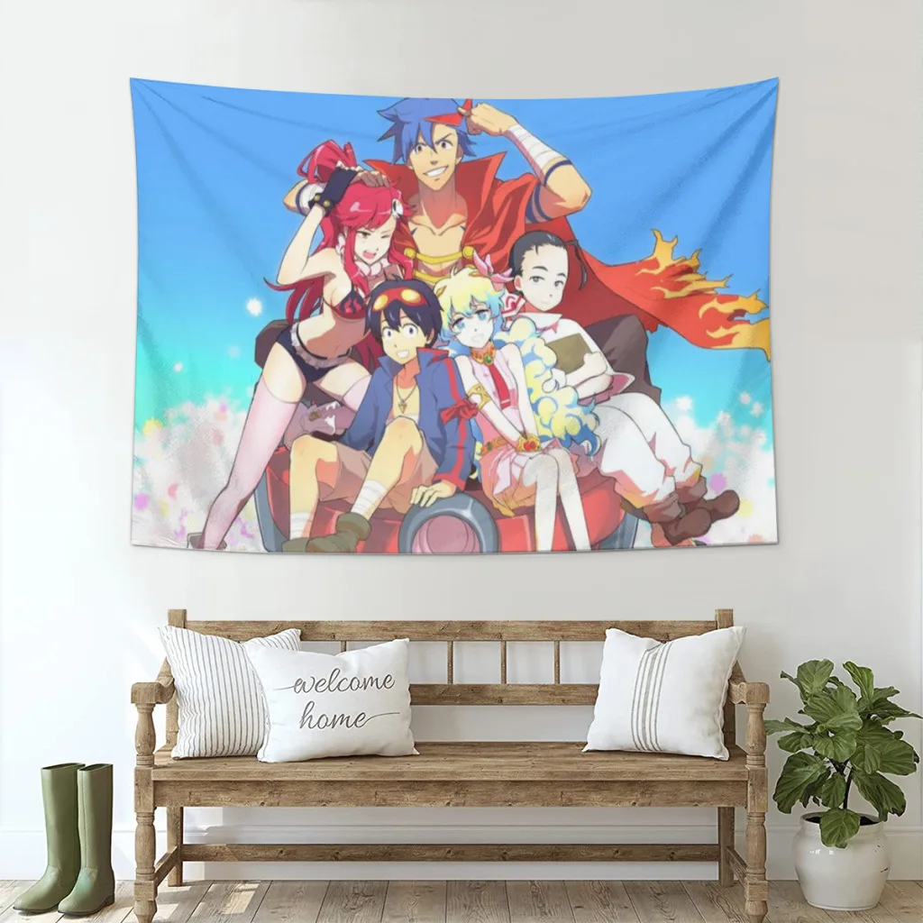 Tengen Toppa Gurren-Lagann Tapestry   Room Ornaments Decoration Bedroom Wall Décor