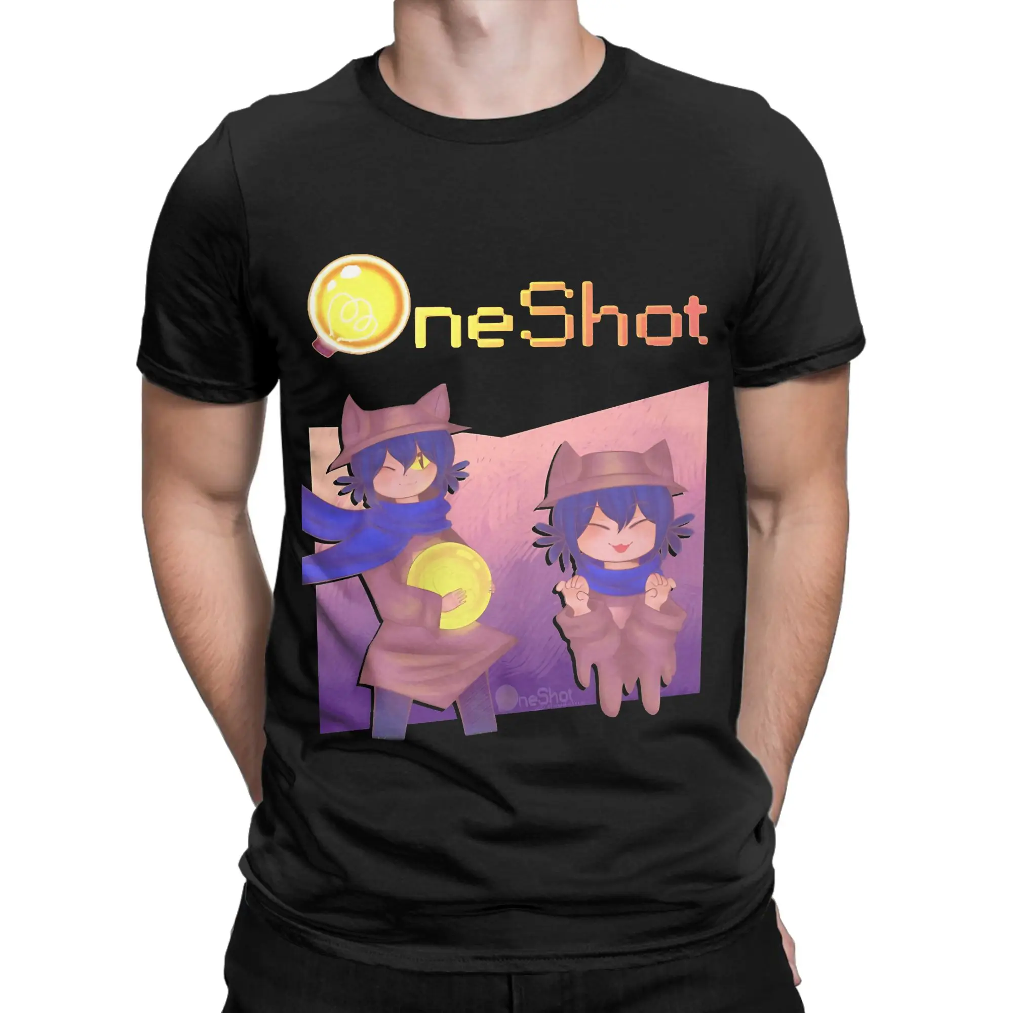 oneshot Classic Shirt Graphic 100% Cotton T-Shirt OneShot Tops Tees For Men