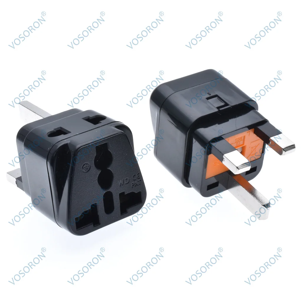 UK Plug Adapter 3Pin Type G American Korea France European EU To UK British Universal Travel Adapter 2 Power Port Converter