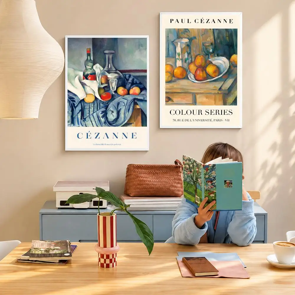 Artist Classic P-Paul Cezanne Poster Peel and Stick Poster Bedroom Dorm Cafe Home Theater Decor Gift