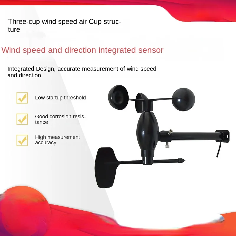 wind speed and direction sensor RS485 mechanical wind speed and direction transmitter for outdoor meteorological