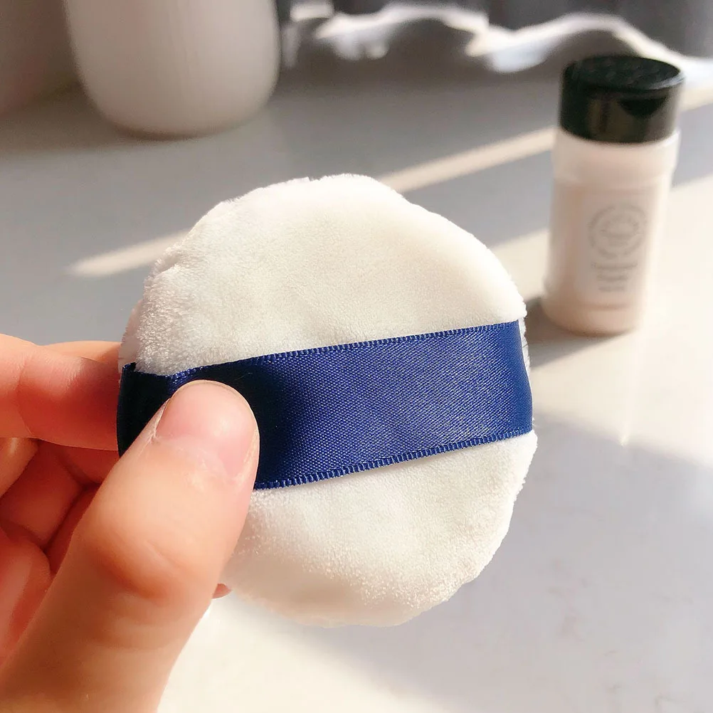 1Pcs Lose Pulver Box Tragbare Kompakte Kosmetik Fall Luftdichten Deckel Elastische Mesh Puderquaste Halter für Foundation Rouge