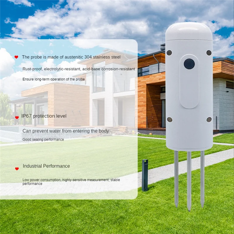 2Pcs TUYA ZIGBEE Anlage Monitor Boden Temperatur Meter Feuchtigkeit Feuchtigkeit Sensor Garten Automatisierung Bewässerung Detektor