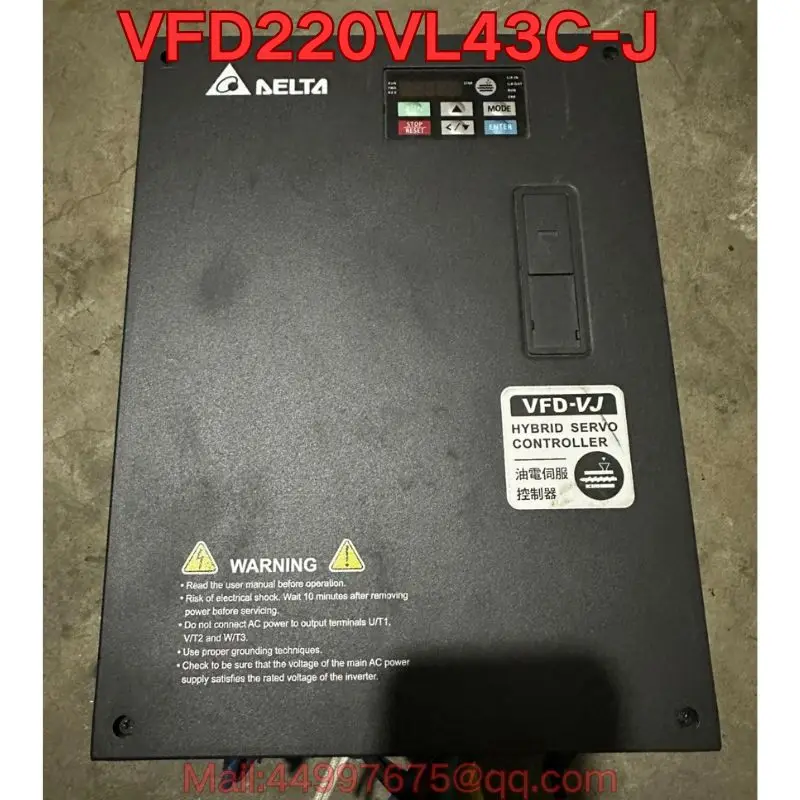 

Second-hand VFD220VL43C-J oil-electric servo drive function test is normal