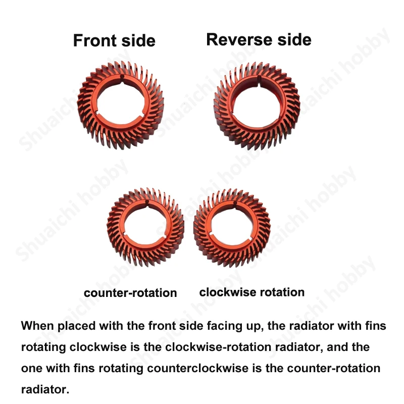 1Set Motor Centrifugal Radiator Aluminum Alloy Heat Sink High Efficiency Disipation Modified Parts for DJI Air 3/3s RC Drone