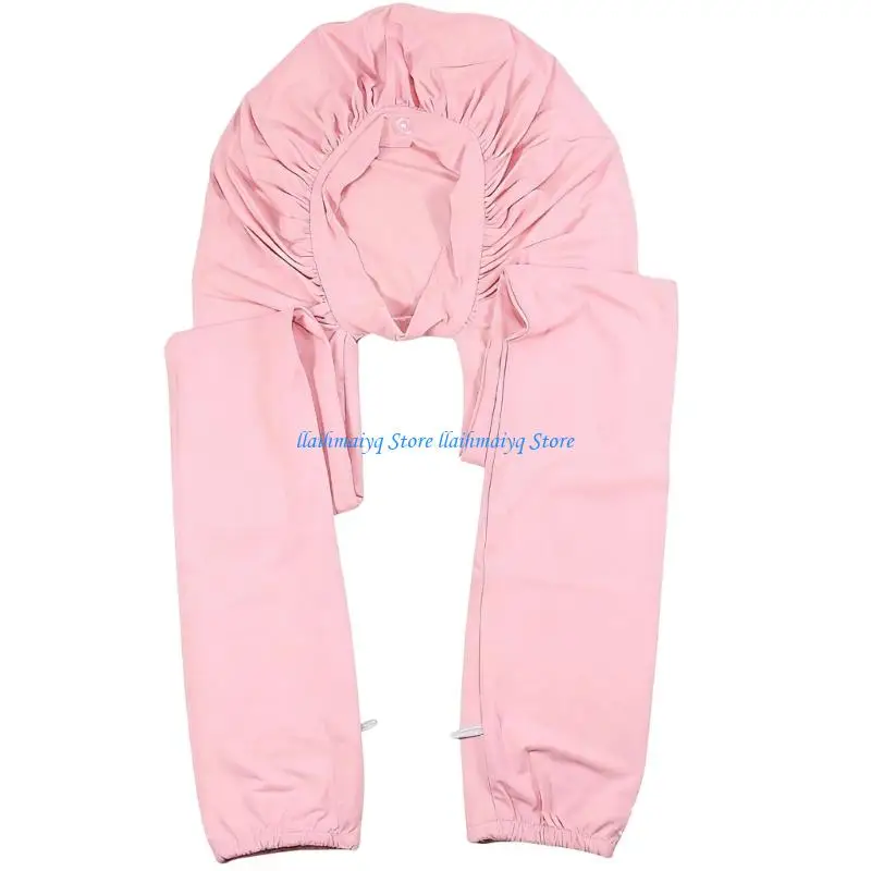 

573B Women Dreadlock Cap Color Durag Breathable Lining Bandana Turban Hat for Casual Wear