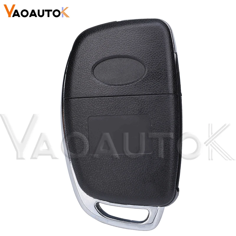 Caso remoto Fob Flip Folding Shell Chave do Carro, 3 ou 4 Botões para Hyundai HB20 Auto, SANTA FE, IX35, IX45, Accent I40, Solaris