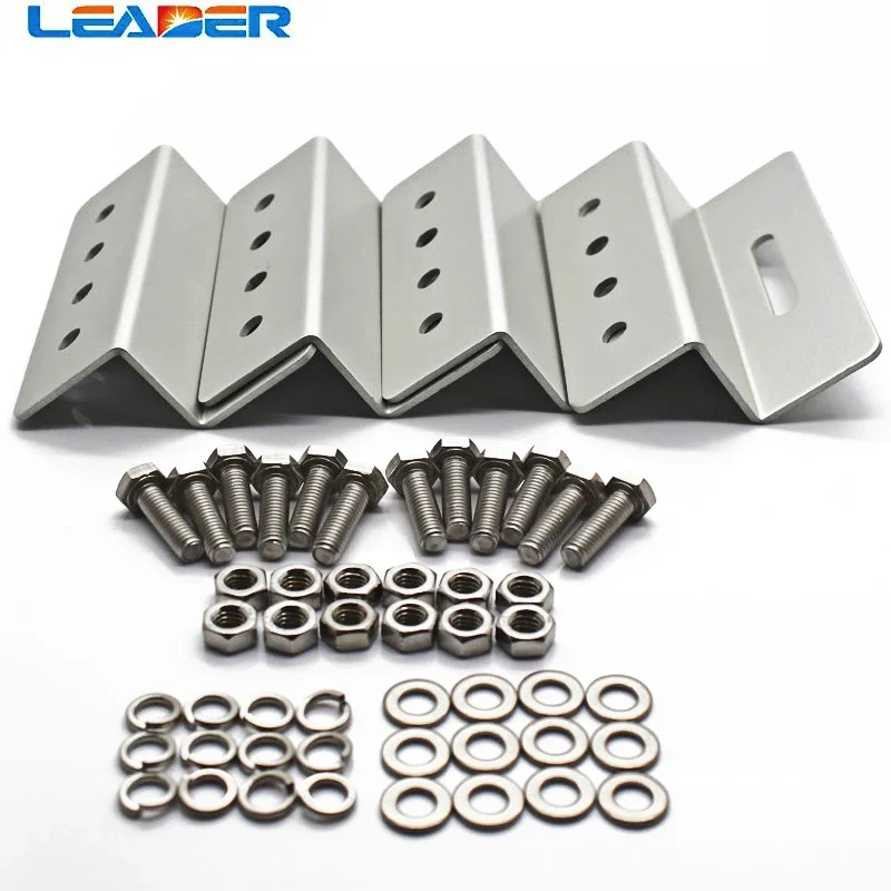 LEADER SOLAR Wholesale 100 Sets Z- Mounting 100% Aluminum Solar Panel Roof Mounting Bracket for Carvan Roof