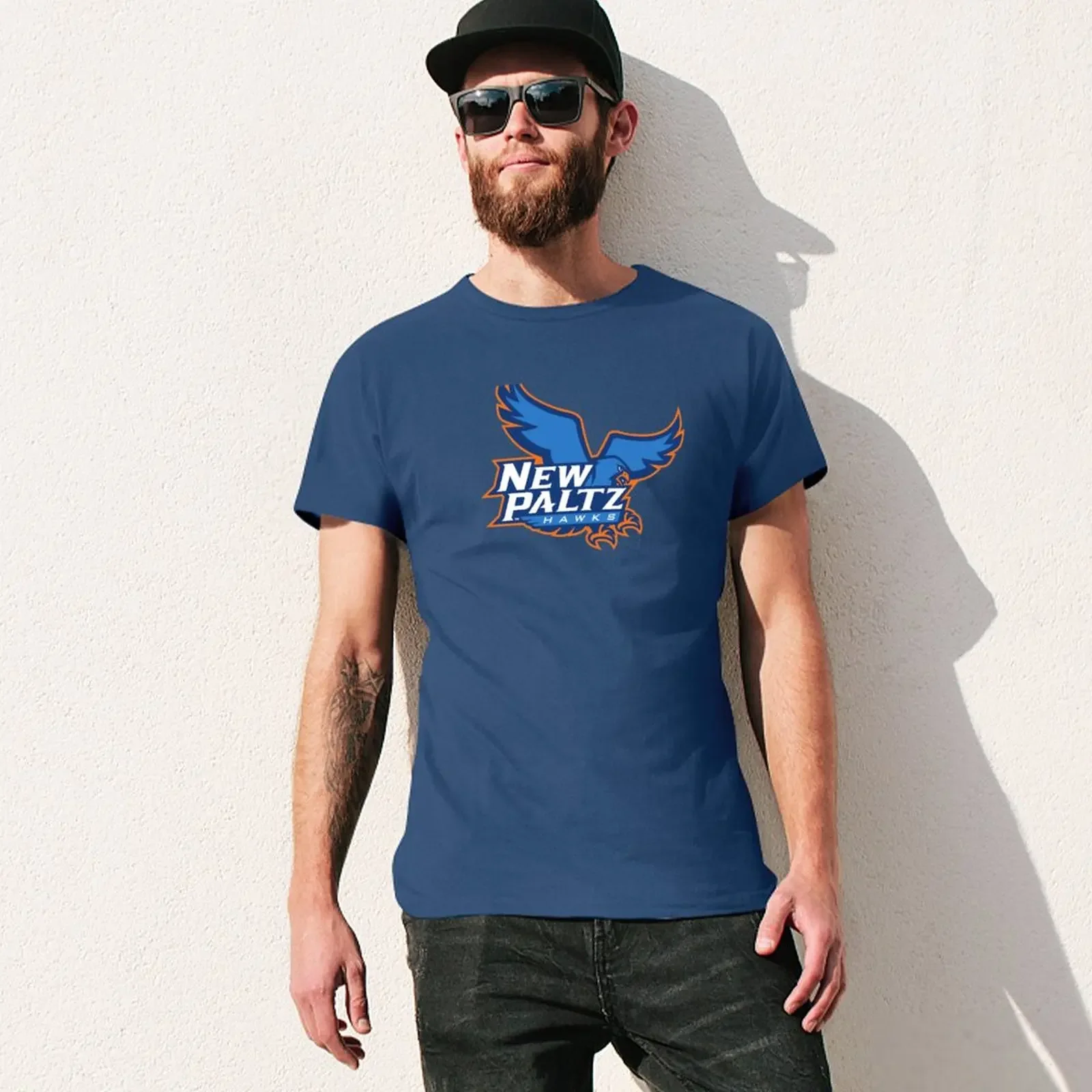 Suny เสื้อยืดผู้ชาย Paltz Hawks ใหม่เสื้อออกกำลังกายวินเทจแห้งเร็ว