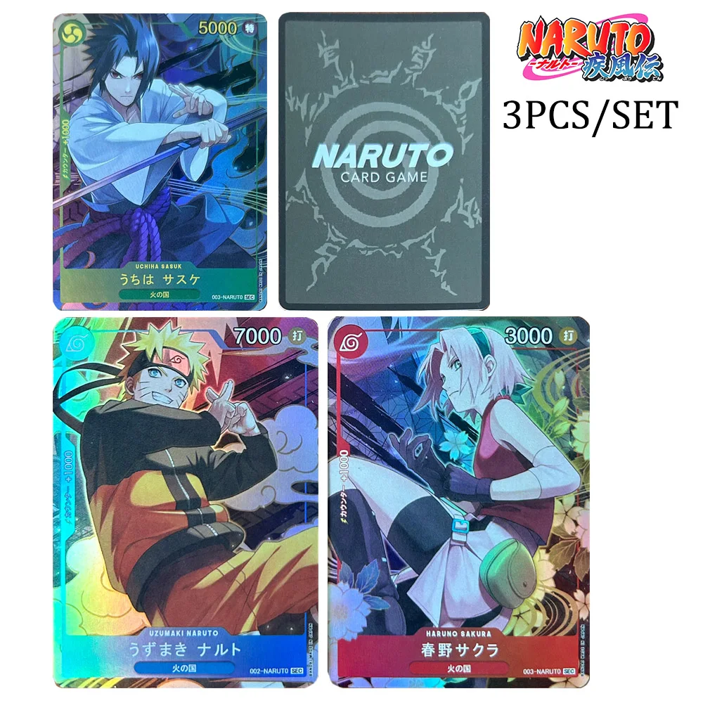 

Naruto Refraction Glitter Texture Collectible Card Holiday Gifts Naruto Uzumaki Sasuke Sakura Haruno Board games Boy anime