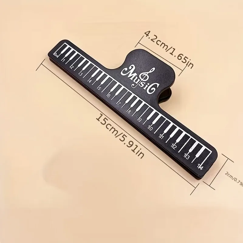 4 قطع من مشبك كتب الموسيقى، قم بتأمين أوراق الموسيقى الخاصة بك مع مشبك كتاب الموسيقى النهائي - مثالي للموسيقيين، وحوامل الموسيقى الورقية!