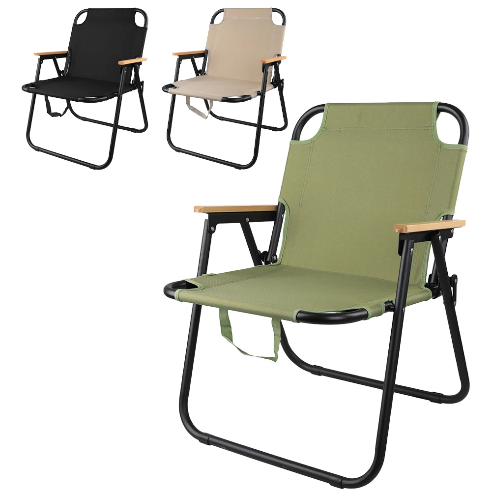 

Outdoor Foldable Chair Furniture Kermit High Carbon Steel 600D Oxford Cloth Portable Folding Chair Great For Camping Picnic Park