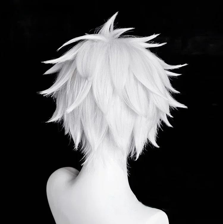 Cosplay White Gojo Satoru Wig Heat Resistant Synthetic Hair Party Wigs Anime Gojo Satoru Cosplay Wigs view 3