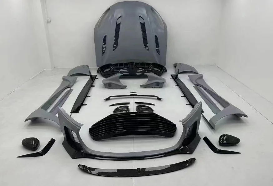 BETTER High Quality car bodykit for Aston Martin DB11 To MSY Style Front Rear Bumper wing Lip Diffuser Side Skirts Engine Hood