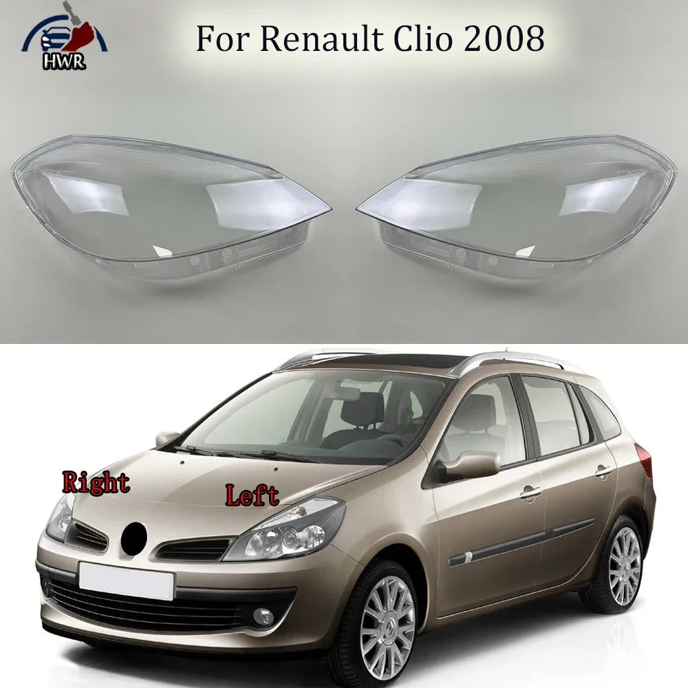 

Front Headlamp Cover Transparent Mask Lamp Shade Headlight Shell Lens Replace The Original Lampshade For Renault Clio 2008