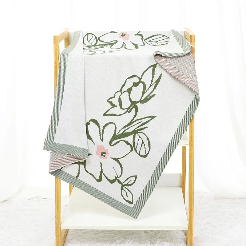 

Newborn Baby Blanket 90*70CM Knitted Infant Girl Boy Bed Cute Quilt Super Soft Toddler Stroller Swaddling Wrap Sleep Cover Plaid