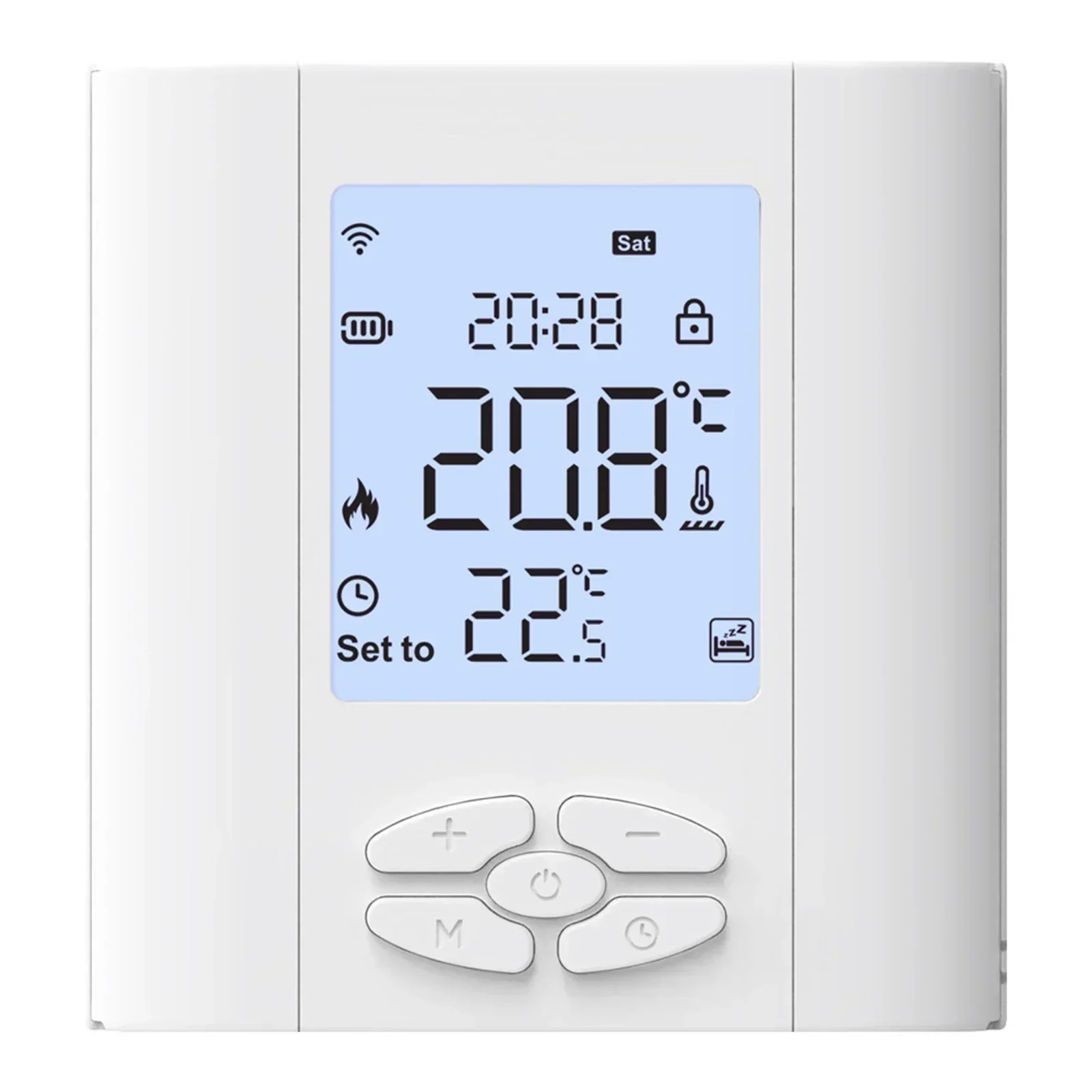 

App Controlled Smart Thermostat Valve ActuatorGas Boiler Real time Temperature Monitoring Programmable Control