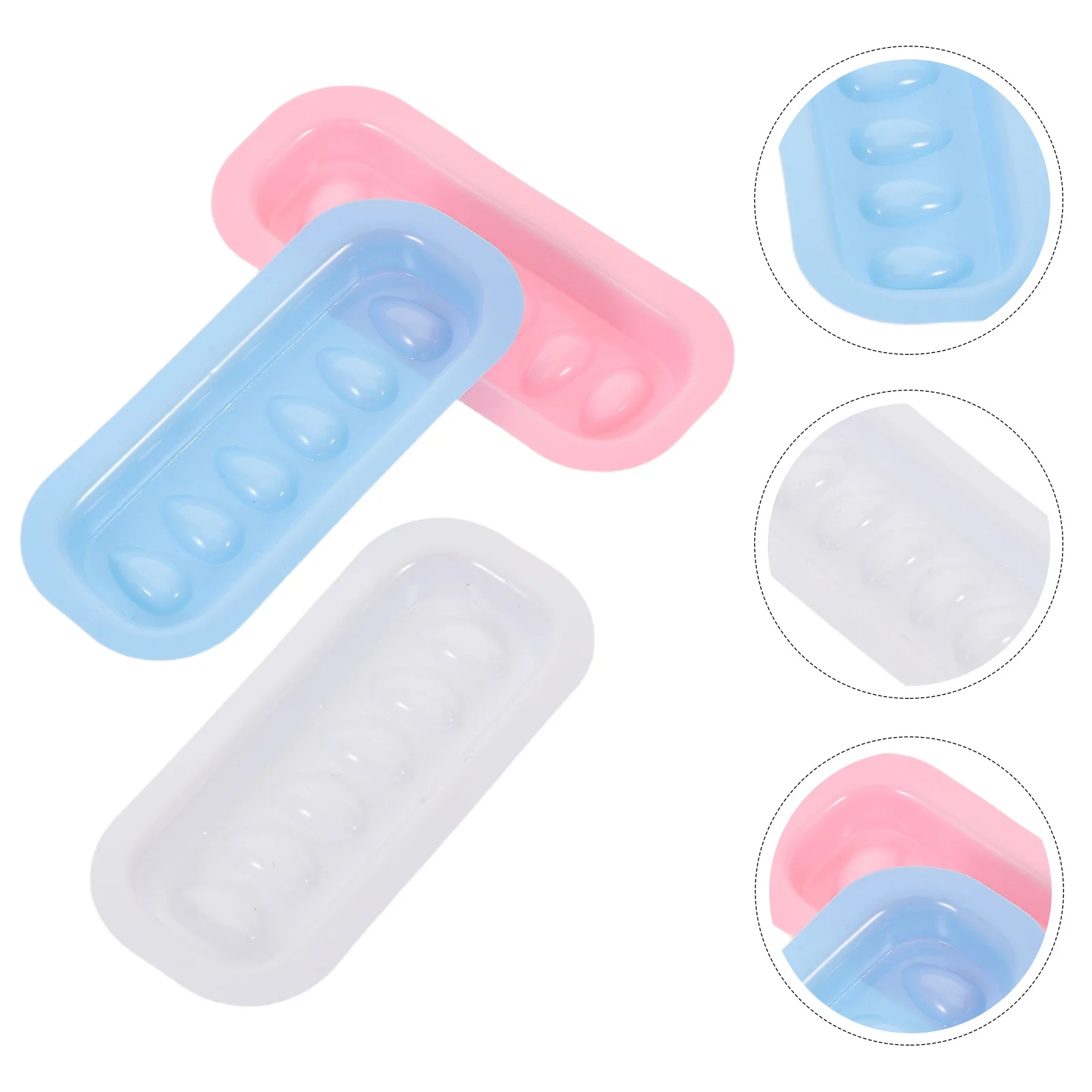 300 stücke Wimpern Kleber Tassen Große Menge Auslaufsicher Wiederverwendbare Wimpern Verlängerung Tablett Für Schönheit Salon Heimgebrauch Falsche Wimpern Pfropfen