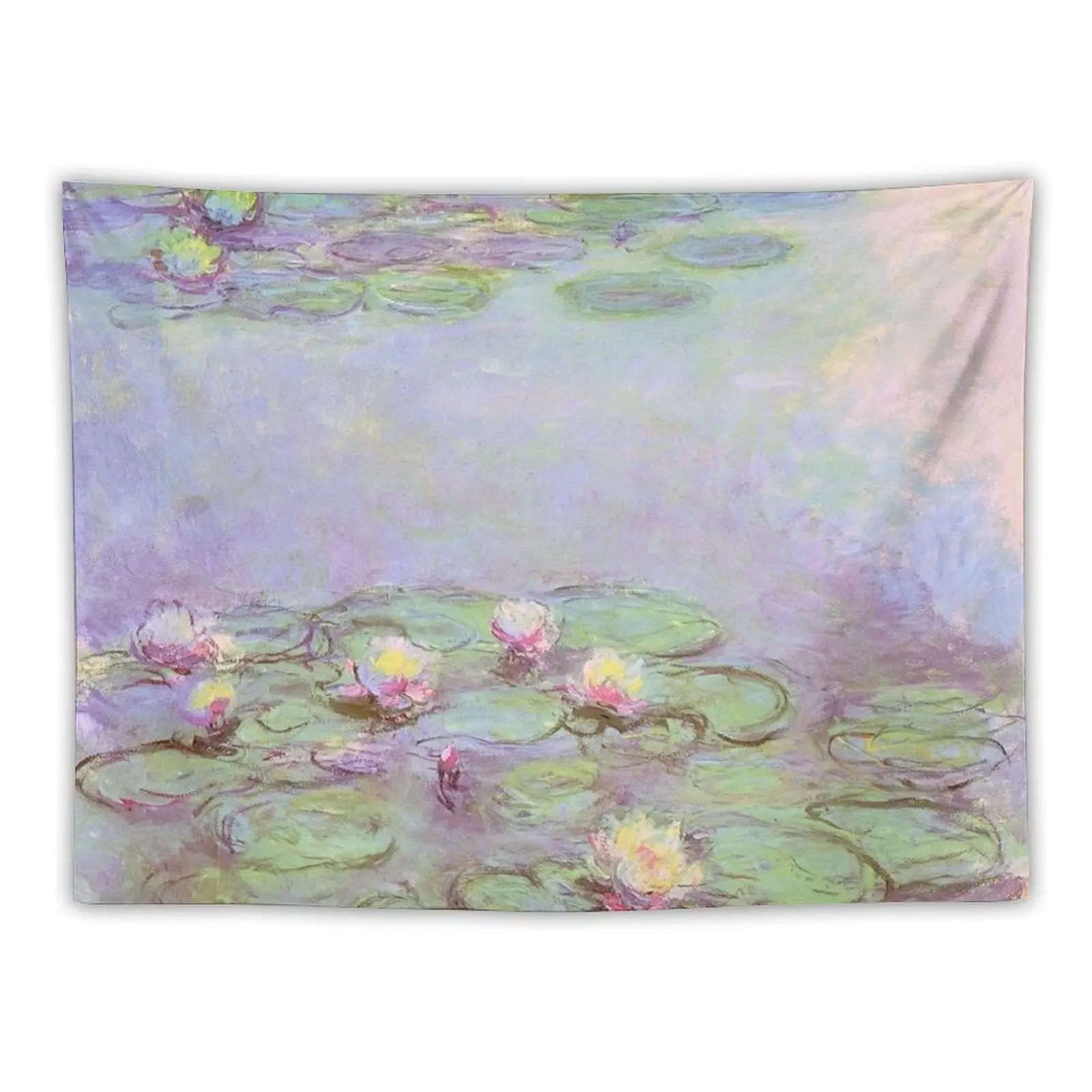 Le Bassin aux Nymphéas Lilas de Claude Monet - Lilac Water Lilies Tapestry Wall Deco Luxury Living Room Decoration Tapestry