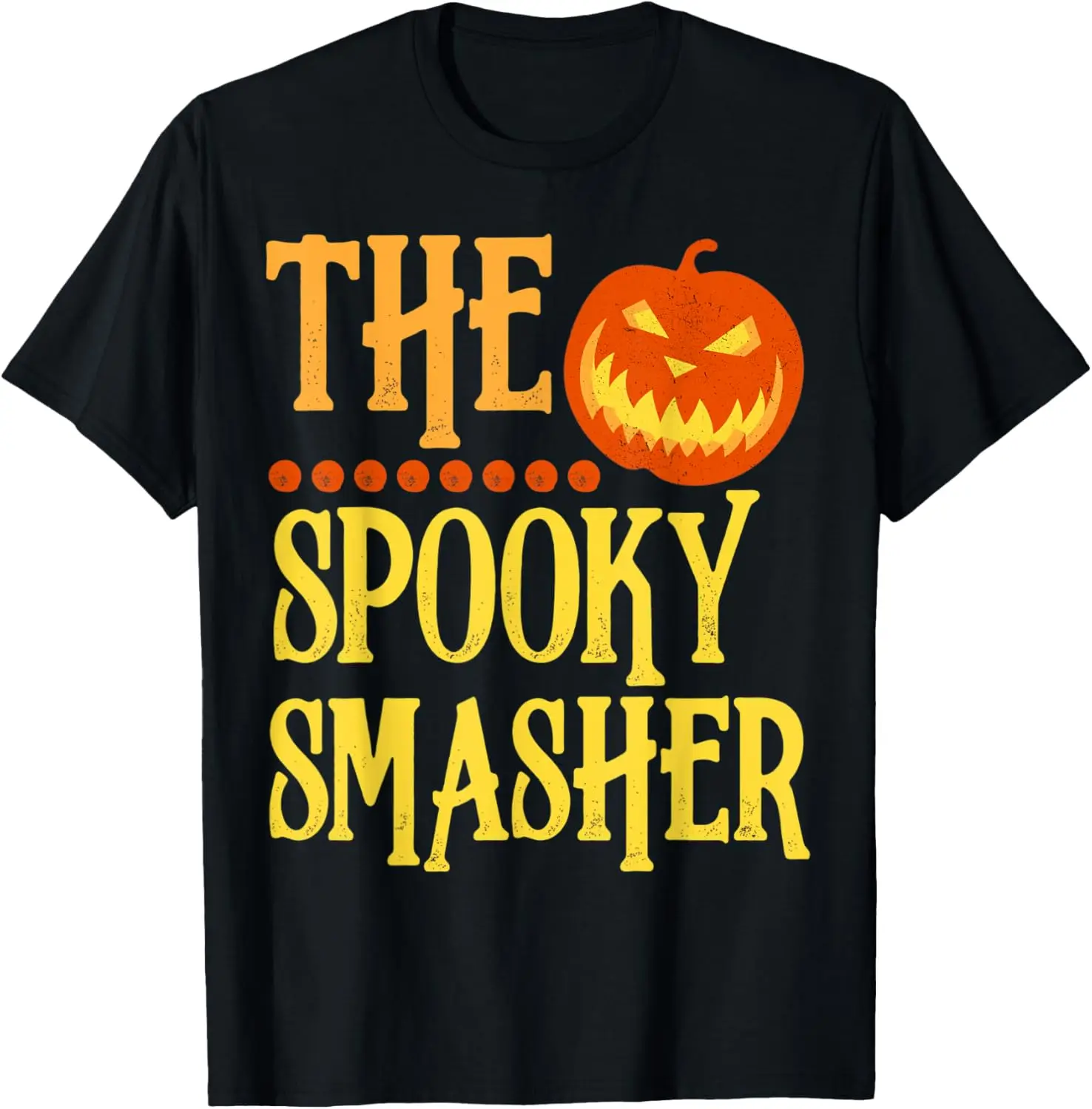 Il divertente maglietta spooky smasher con zucca di Halloween