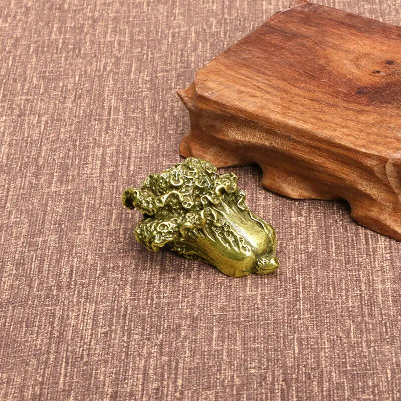DIY small tea set Bronze tea pet cabbage decoration boutique creative cute
