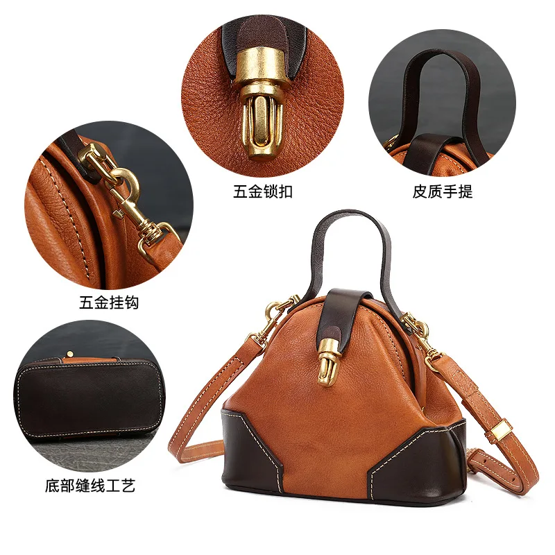 Leather button color female BaoSuo dumplings bump the niche inclined shoulder bag, handbag, restoring ancient ways