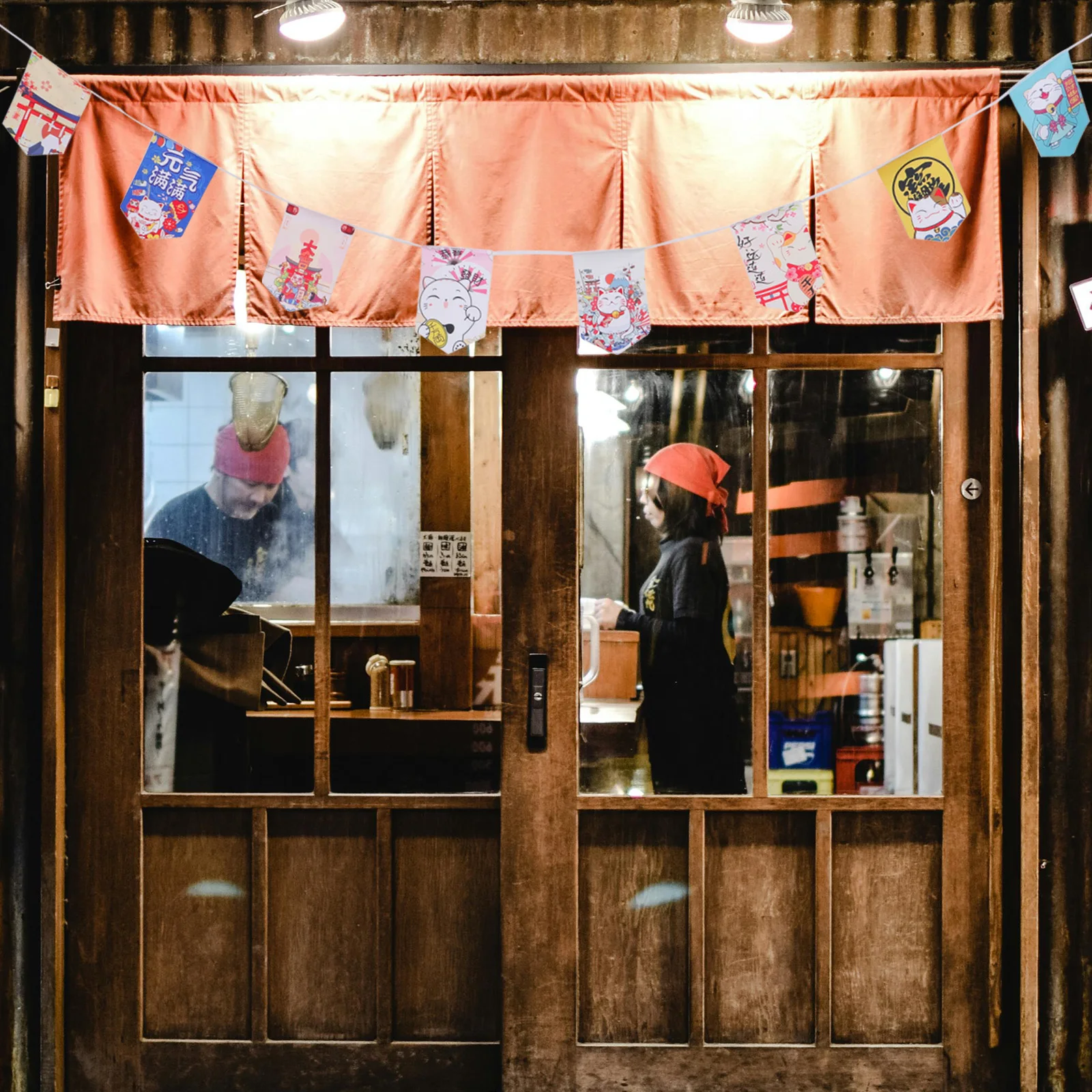 

The Strings Flag Japanese Wall Decor Banner Style Polyester Restaurant Decors Sushi Flags