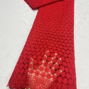 Afrikanische Tulle -Spitze, nigerianischer Stickerei, Baumwollhochzeitsfeier, Goldkleid, Paillistin -Aprikose, hohe Qualität, 5 Hinterhöfe, JL251, 2024 8 Hauptverkäufe Golden Brocada Stoff - №2