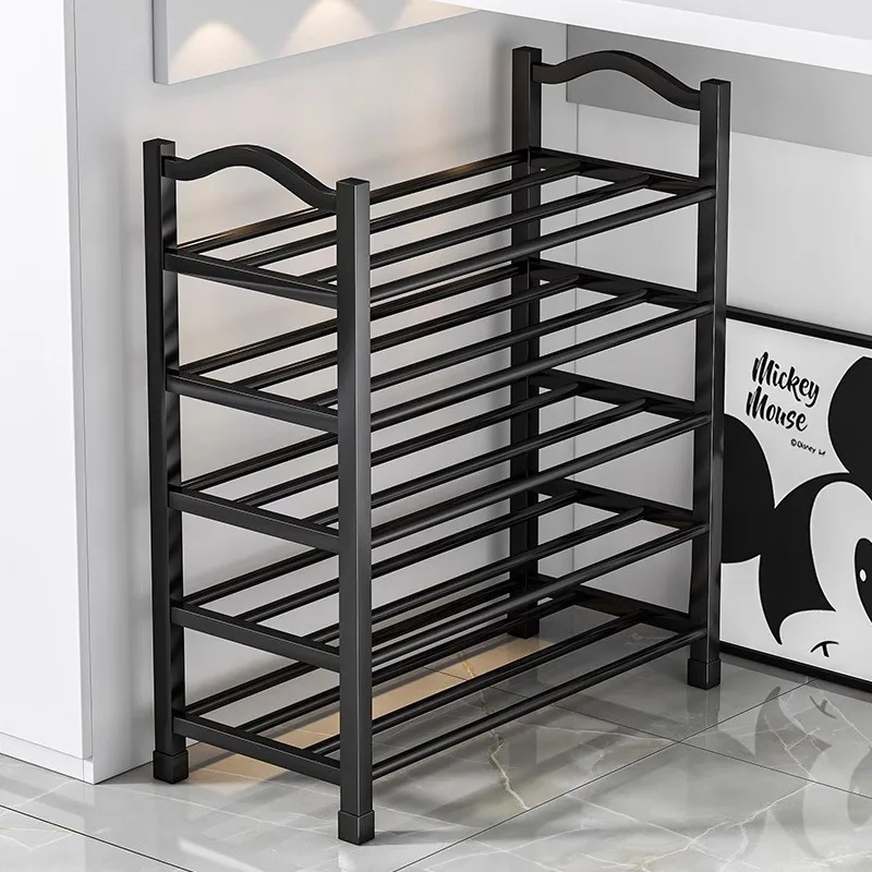 An item at the entrance of the shoe rack, which is a narrow multi story storage indoor rental house located in the hallway