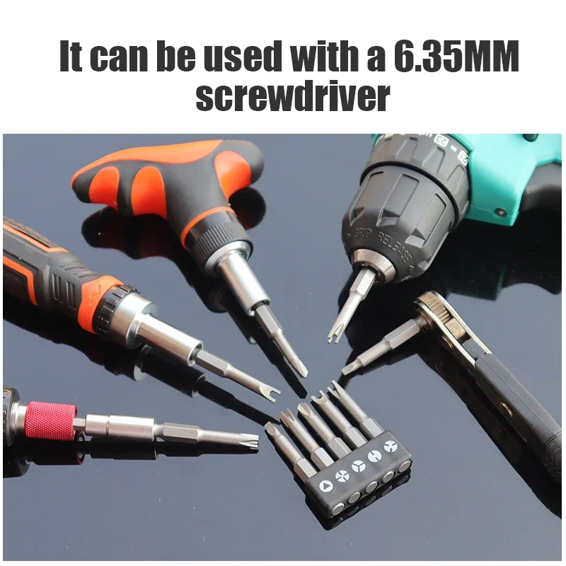 4-13pcs Special-Shaped Screwdriver Set 50mm U-Shaped Y-Type Triangle Inner Cross Three Points Screwdriver Bit Tool Accessories