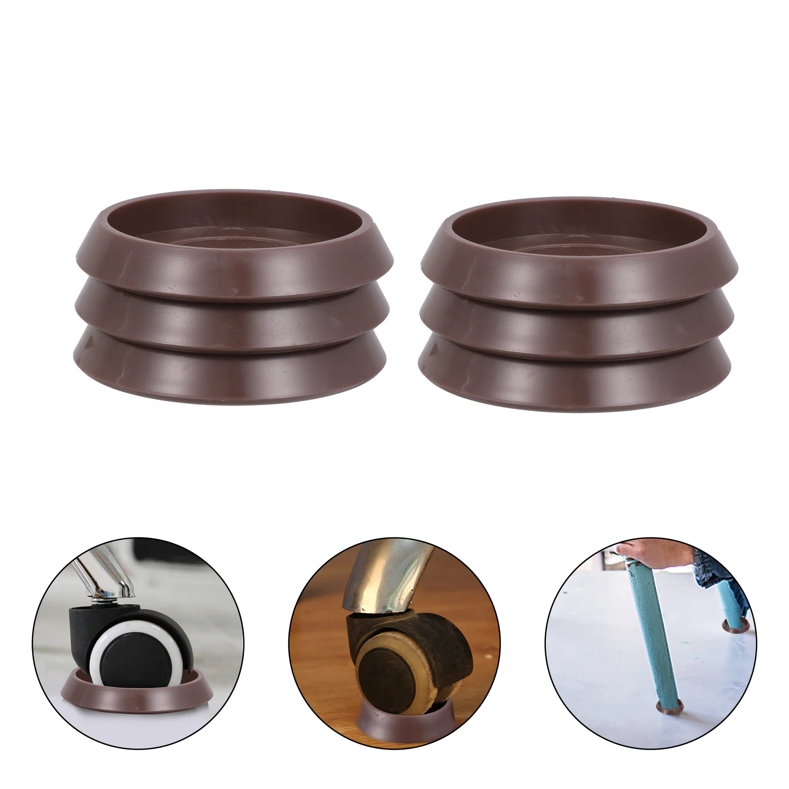 10 Pcs Caster Cup Stopper Furniture Coaster Chair Leg Floor Protectors Anti Slip Pads Door Stoppers Cups Bed Casters