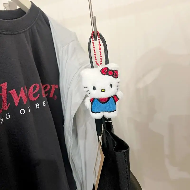 Hallo Kitty Puppe Anhänger Kawaii Sanrio niedlichen Anime Spielzeug kreative Mädchen Rucksack Puppe Anhänger Plüsch Puppe Schlüssel bund Spaß Geburtstags geschenk