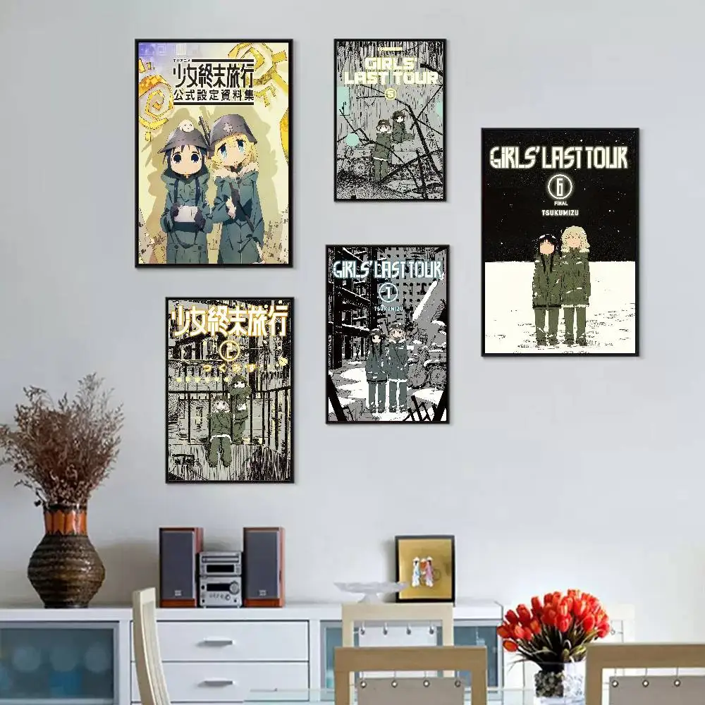 Girls Last Tour Anime Whitepaper Poster HD Quality Poster Wa