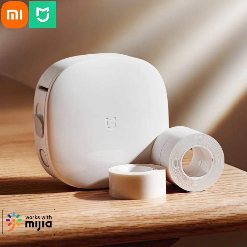 Xiaomi-impresora de etiquetas Mijia sin tinta Editable, impermeable, a prueba de aceite, recordatorio de etiquetas inteligentes, trabajo térmico directo para aplicación Mihome